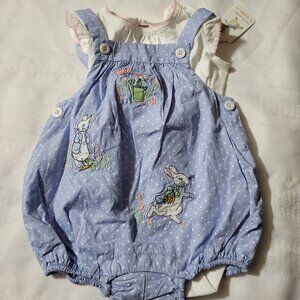 Gymboree Peter Rabbit 6-12 month NWT bodysuit Romper Set NWT. Mixed Z31